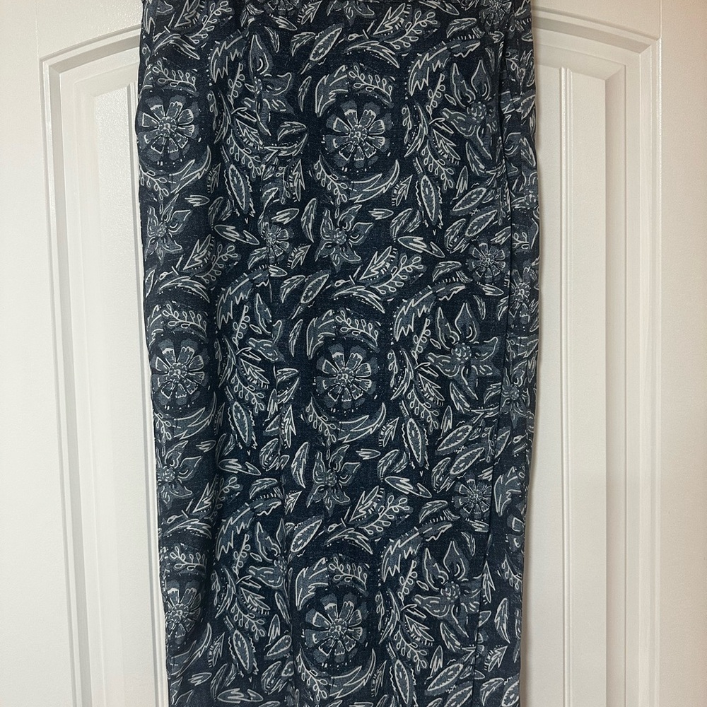 Ripskirt Length 4 Dark Navy Floral Print Maxi Skirt